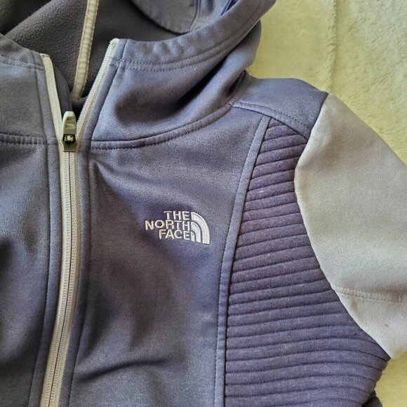 The North Face Purple Gray Full Zip Casual Lightweight‎ Outdoor Hoodie Jacket M - Picture 4 of 9